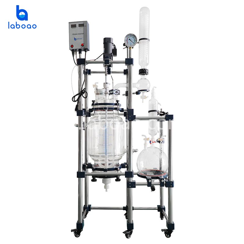 Реактор для фильтрации из стекла на 20 л 30 л для кристаллизации масла CBD