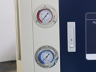 Охладитель водонагревателя на 50 л для лаборатории деталь - Измеритель высокого и низкого давления может наблюдать за состоянием компрессора в любое время.